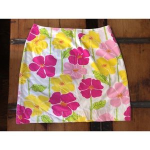 Vintage Lily Pulitzer Hibiscus Mini Skirt 4
